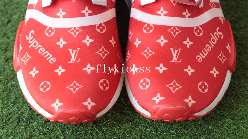 LVS X Supreme Adidas NMD XR1 Red Real Boost